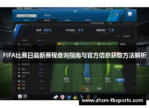 FIFA比赛日最新赛程查询指南与官方信息获取方法解析